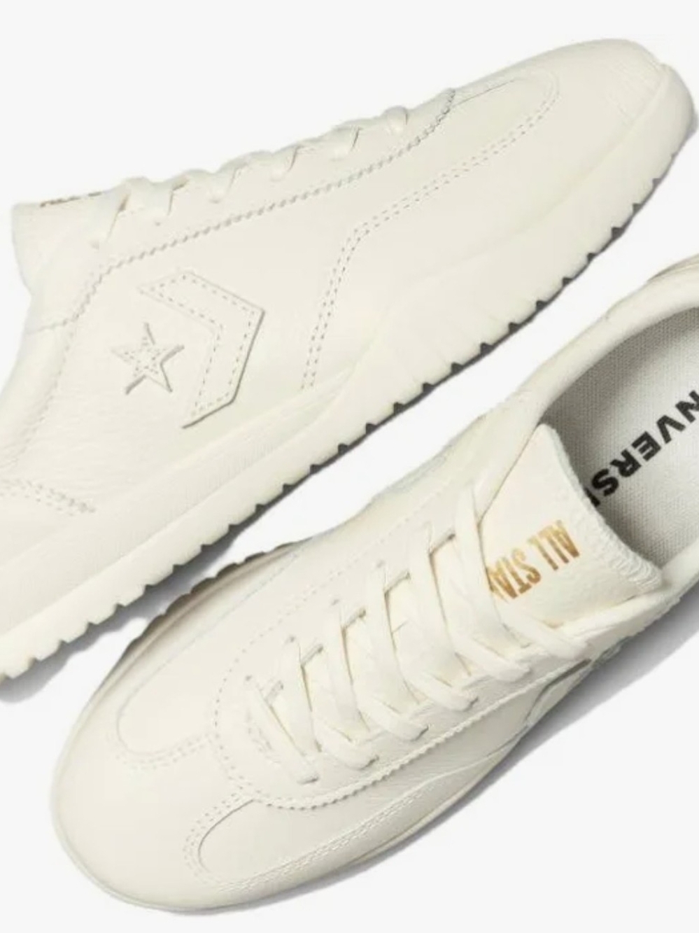 Converse Low-Top Leather Sneakers - Cream